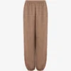 Pantalones de tejido elástico de mezcla de lana Pantalones de tejido elástico de mezcla de lana