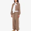 Pantalones de tejido elástico de mezcla de lana Pantalones de tejido elástico de mezcla de lana