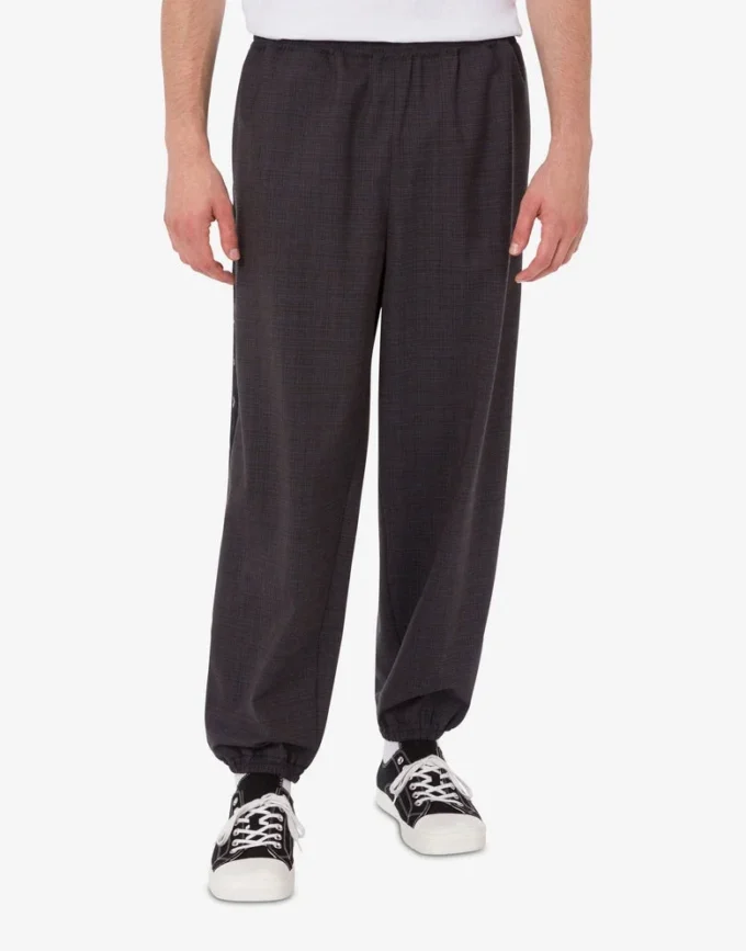 Pantalones elásticos de mezcla de lana