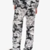 Pantalones ligeros de popelín de algodón con estampado de gansos Pantalones ligeros de popelín de algodón con estampado de gansos