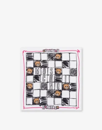 Pañuelo de crepé de seda estampado