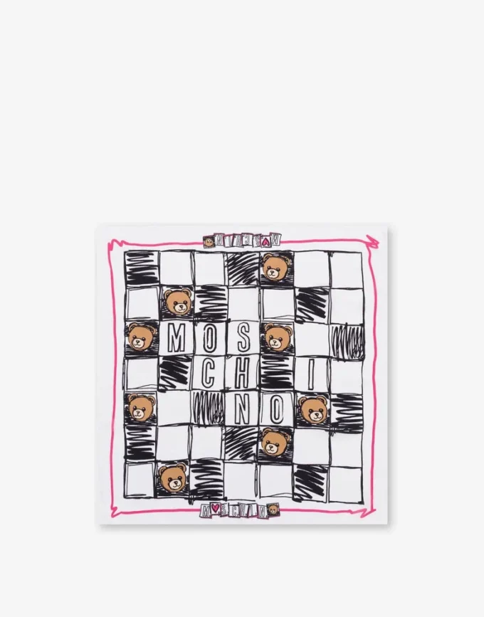 Pañuelo de crepé de seda estampado Pañuelo de crepé de seda estampado