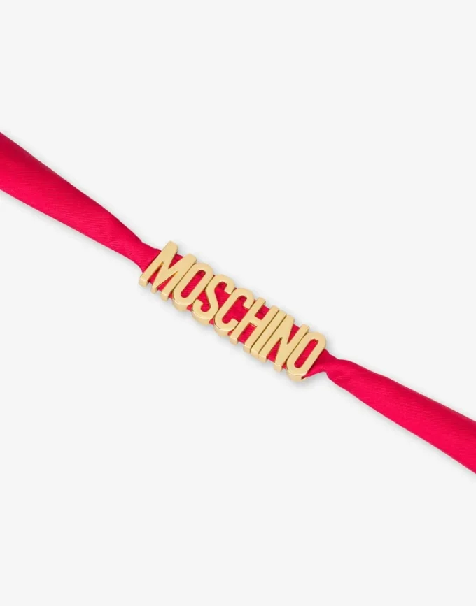 Pañuelo pequeño de seda con logotipo con letras