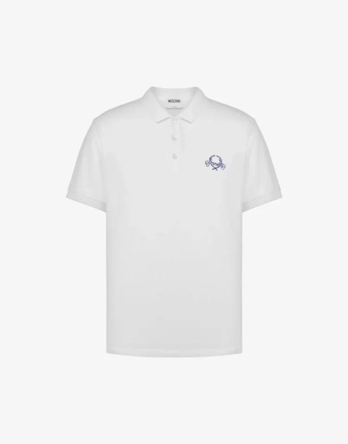 Polo de piqué de algodón Laurel Crown Polo de piqué de algodón Laurel Crown
