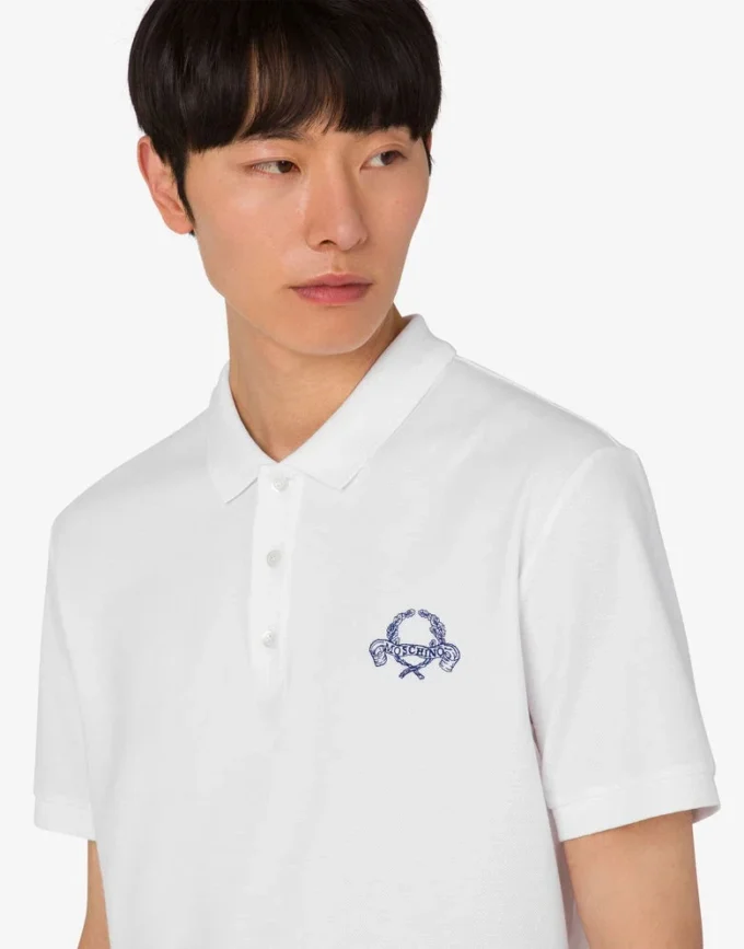 Polo de piqué de algodón Laurel Crown Polo de piqué de algodón Laurel Crown