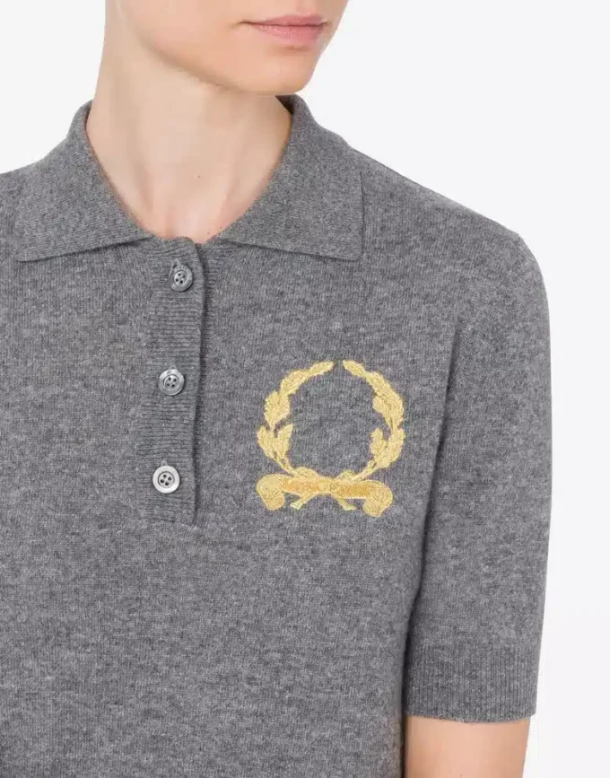 Polo de punto Logotipo Laurel Crown Polo de punto Logotipo Laurel Crown