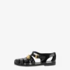 Sandalias de goma con logotipo Lettering