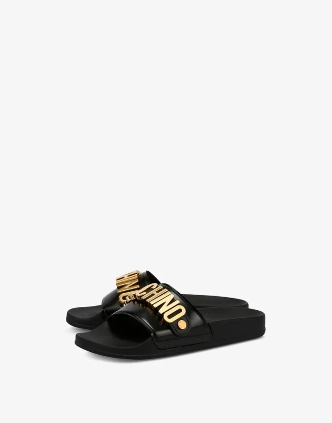 Sandalias de PVC con logotipo Lettering Sandalias de PVC con logotipo Lettering