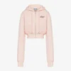 Sudadera corta de algodón bordada Sudadera corta de algodón bordada