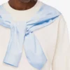 Sudadera corta estampada de algodón