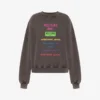 Sudadera de algodón estampada