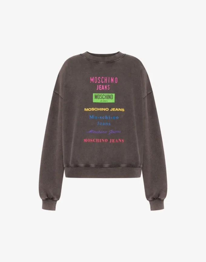 Sudadera de algodón estampada