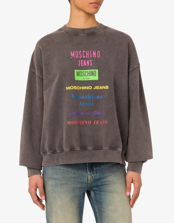Sudadera de algodón estampada