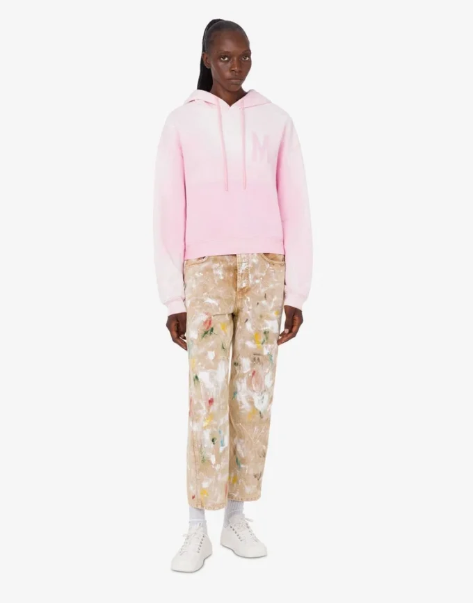 Sudadera de algodón orgánico estampada