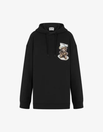 Sudadera de algodón orgánico Moschino Teddy Bear Sudadera de algodón orgánico Moschino Teddy Bear