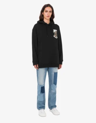 Sudadera de algodón orgánico Moschino Teddy Bear Sudadera de algodón orgánico Moschino Teddy Bear