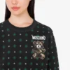 Sudadera de algodón orgánico Moschino Teddy Bear Sudadera de algodón orgánico Moschino Teddy Bear