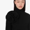 Suéter de cuello alto de lana merino