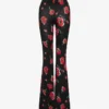 Pantalones de jersey elástico estampado Pantalones de jersey elástico estampado