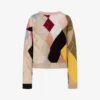 Suéter de mohair con incrustaciones de gasa Suéter de mohair con incrustaciones de gasa
