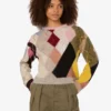 Suéter de mohair con incrustaciones de gasa Suéter de mohair con incrustaciones de gasa