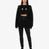 Suéter oversize de lana tallada