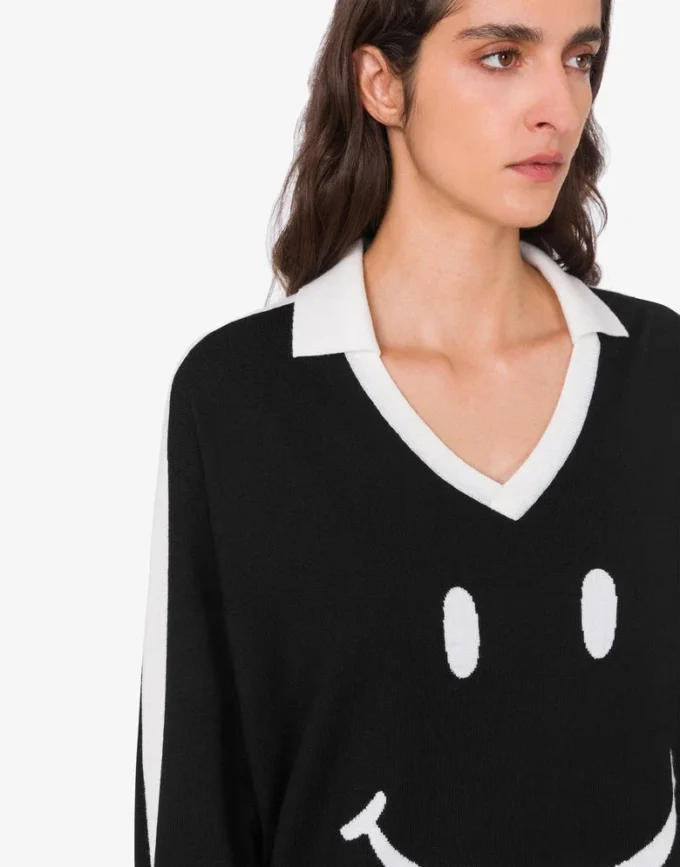 Suéter Smiley® de lana merino extrafina Suéter Smiley® de lana merino extrafina