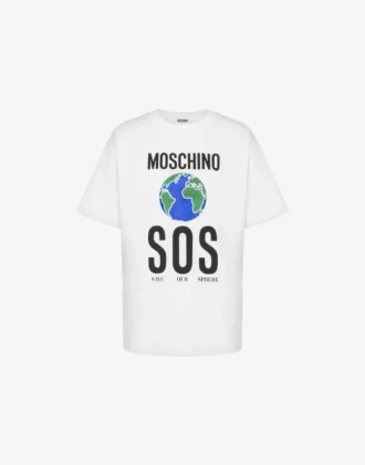 T-shirt de jersey de algodón orgánico estampado