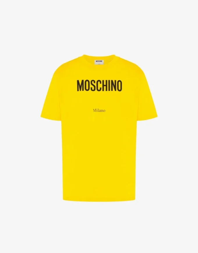 T-shirt de jersey de algodón orgánico estampado
