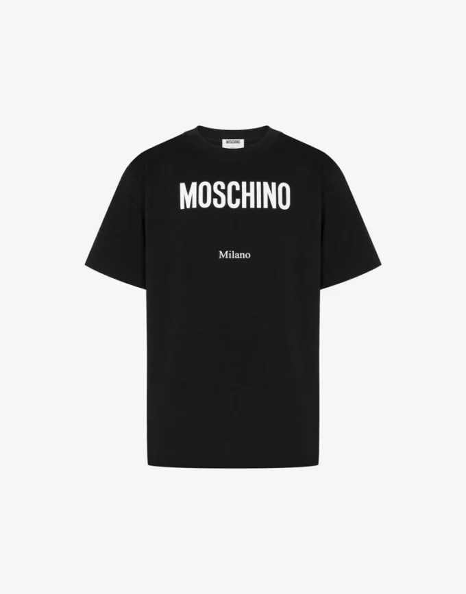 T-shirt de jersey de algodón orgánico estampado