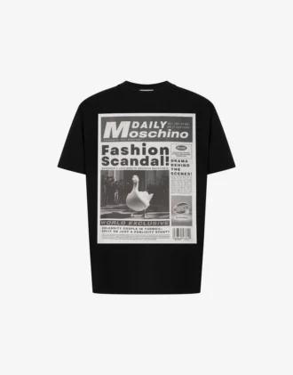 T-shirt de jersey de algodón orgánico estampado