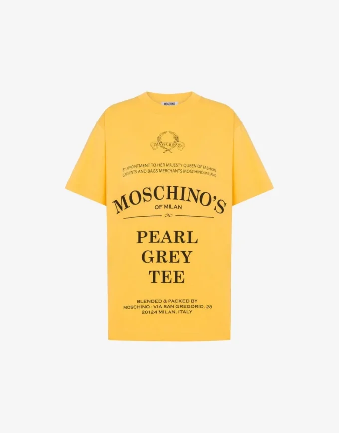 T-shirt de jersey de algodón orgánico estampado