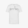 T-shirt de jersey de algodón orgánico estampado