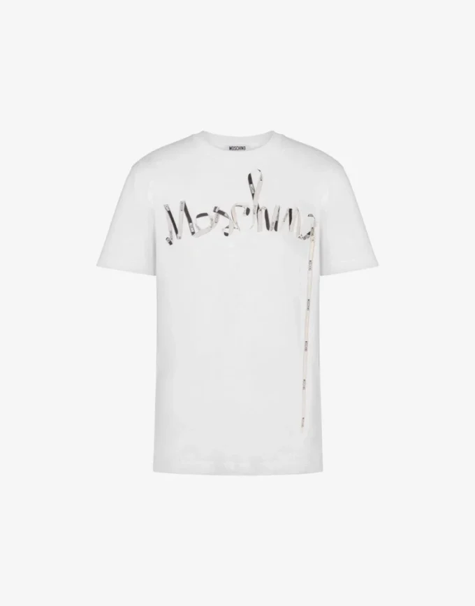 T-shirt de jersey de algodón orgánico estampado