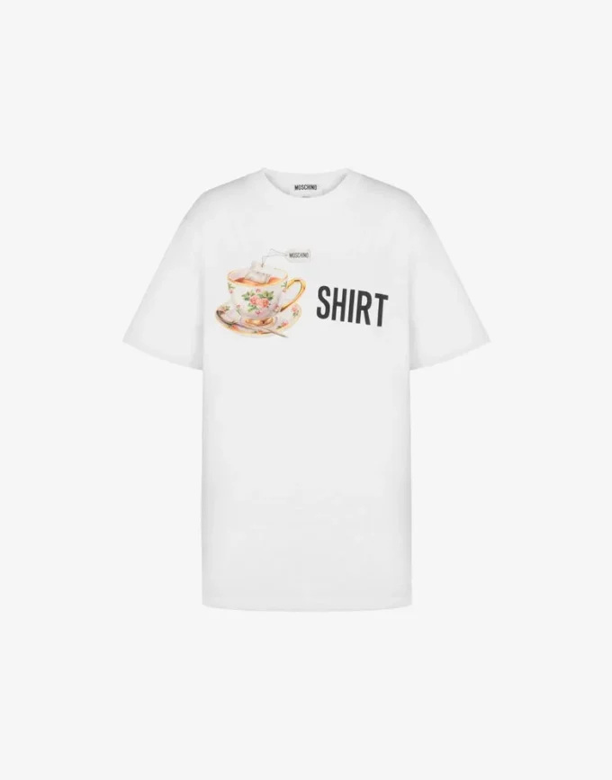 T-shirt de jersey de algodón orgánico estampado