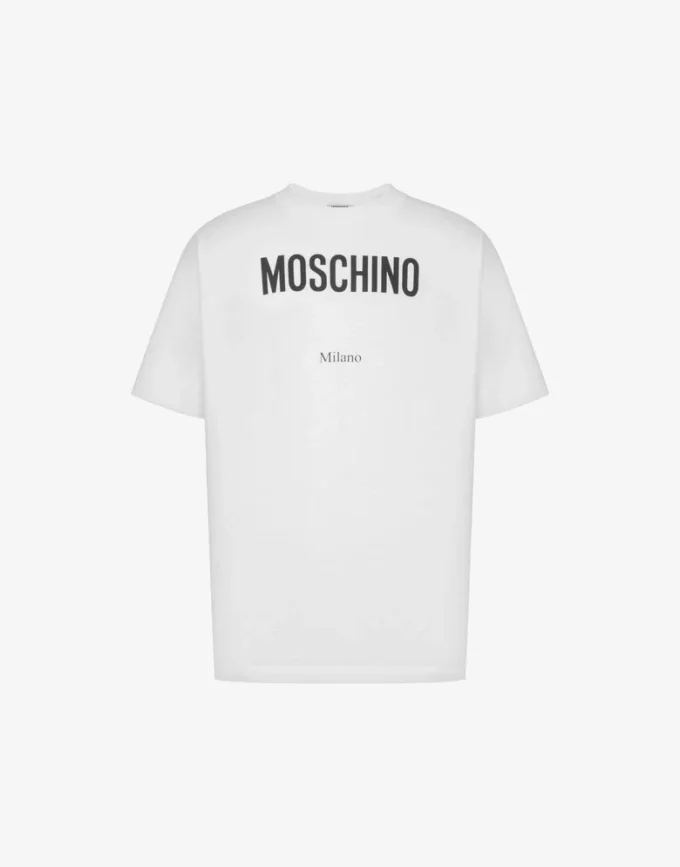 T-shirt de jersey de algodón orgánico estampado