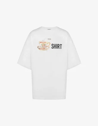 T-shirt de jersey de algodón orgánico estampado