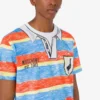 T-shirt de jersey de algodón orgánico estampado T-shirt de jersey de algodón orgánico estampado