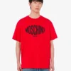 T-shirt de jersey de algodón orgánico estampado