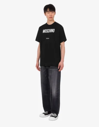 T-shirt de jersey de algodón orgánico estampado