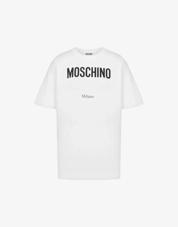 T-shirt de jersey de algodón orgánico estampado