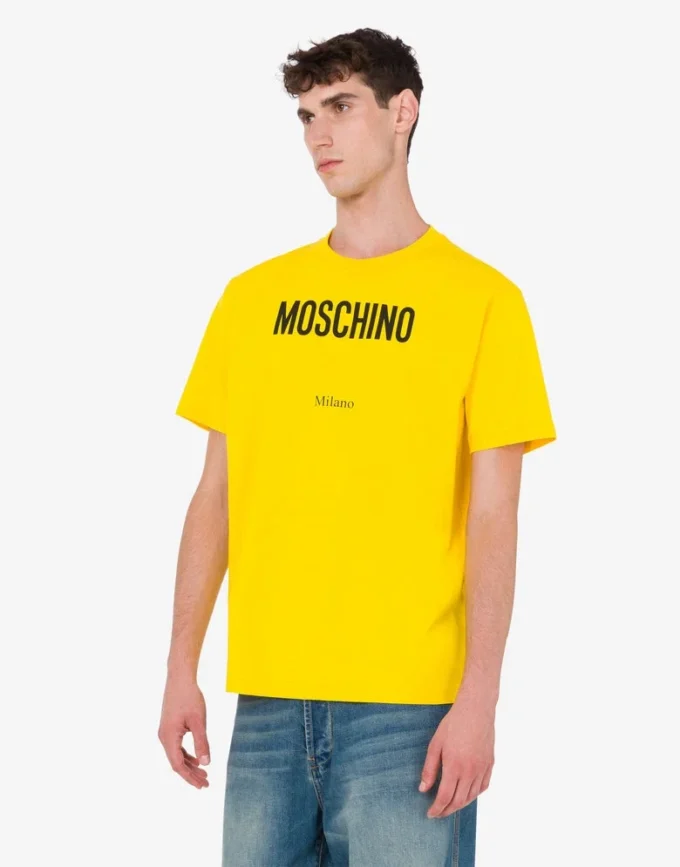 T-shirt de jersey de algodón orgánico estampado