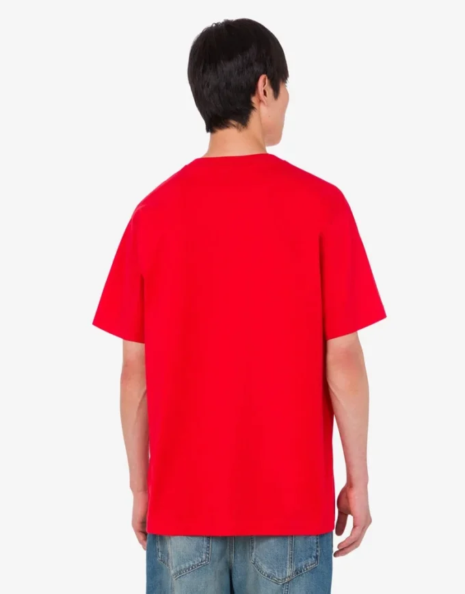 T-shirt de jersey de algodón orgánico estampado