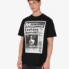 T-shirt de jersey de algodón orgánico estampado