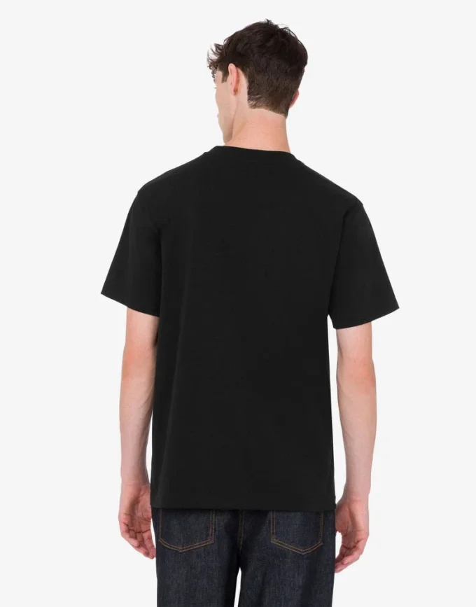 T-shirt de jersey de algodón orgánico estampado