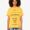 T-shirt de jersey de algodón orgánico estampado
