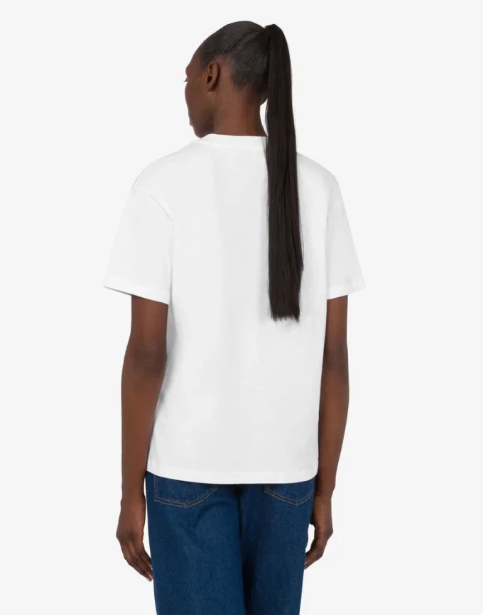 T-shirt de jersey de algodón orgánico estampado