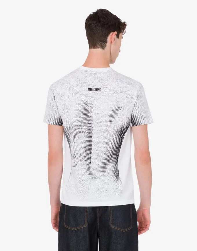 T-shirt de jersey de algodón orgánico estampado