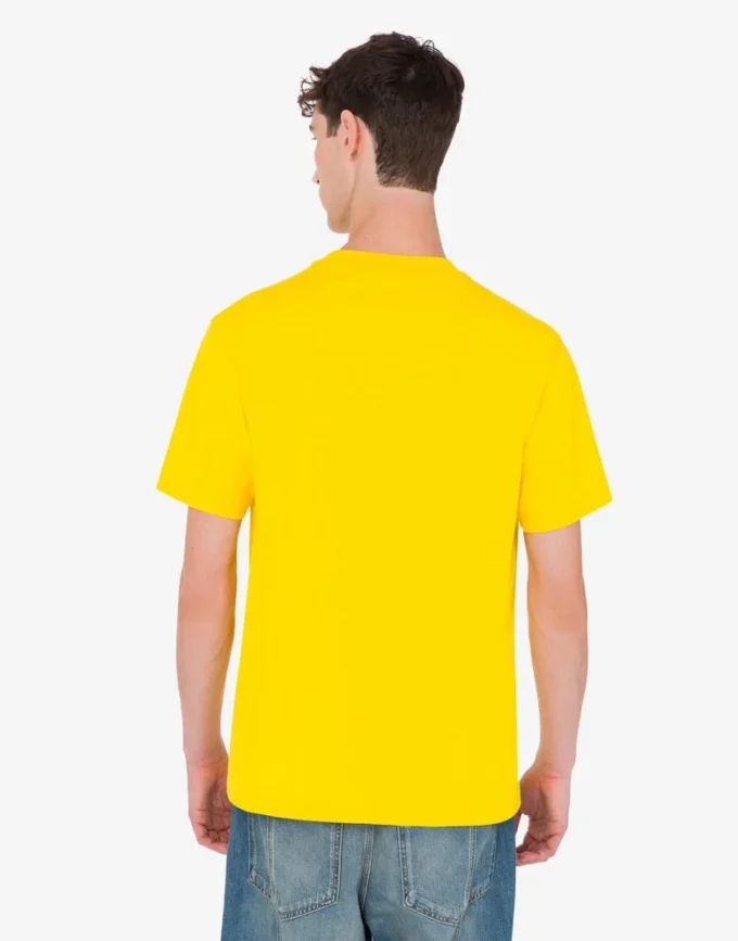 T-shirt de jersey de algodón orgánico estampado