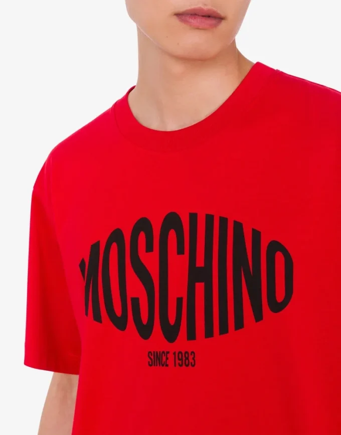 T-shirt de jersey de algodón orgánico estampado